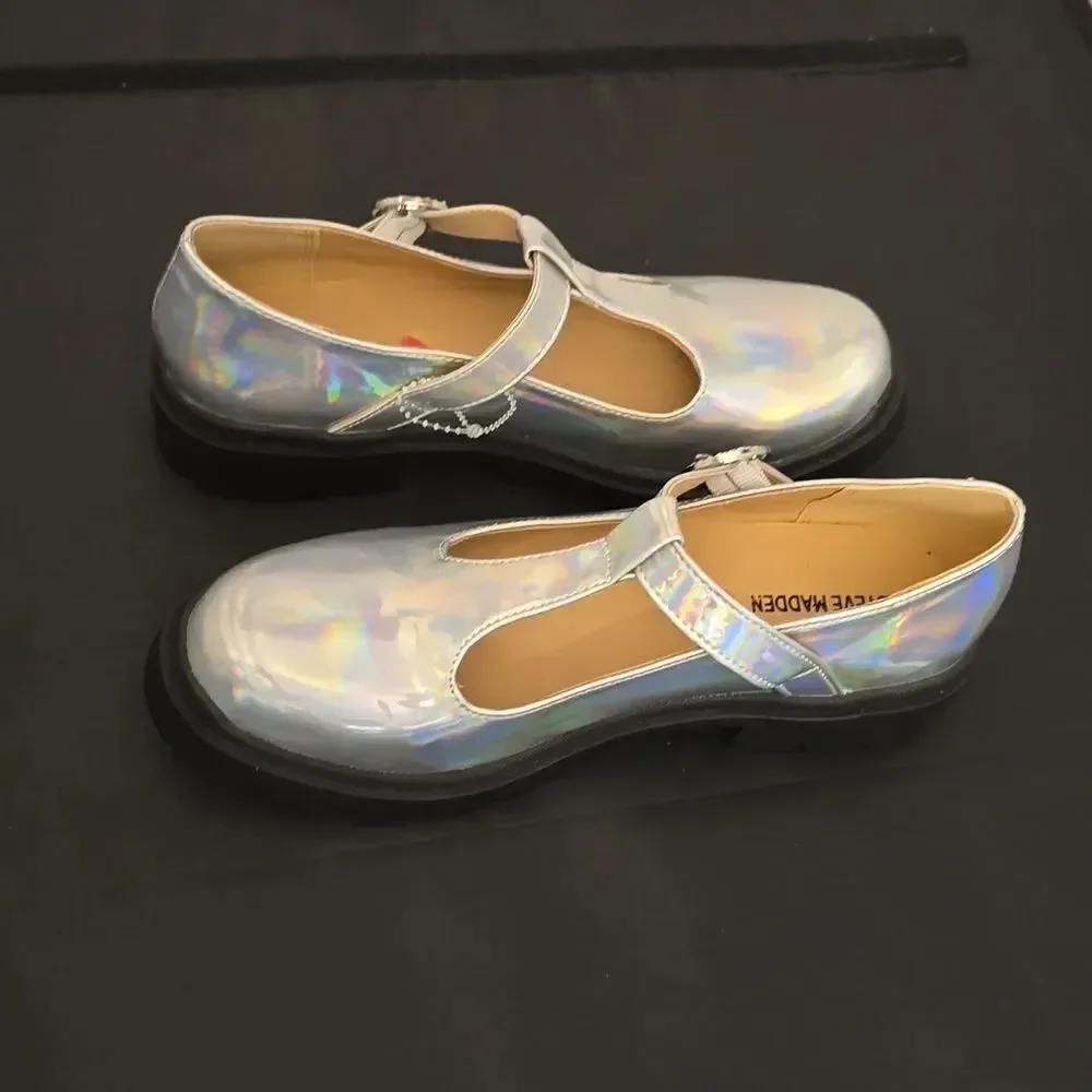 BRAND NEW STEVE MADDEN JSUZEY 954-IRIDESCENT MULTI-COLOR LOAFERS